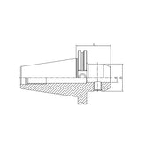 End Mill Holder Weldon CAT40-SLA1/8"-1.38"~ A1"-3" - Makotools Industrial Supply Tools for Metal Cutting